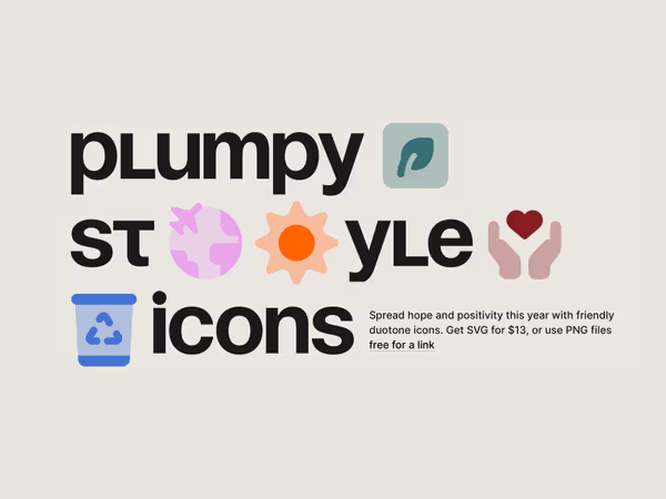 Plumpy style icons - новая коллекция бесплатных иконок от Icons8 Основне зображення