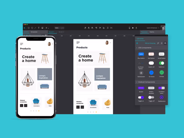 Justinmind - приложение для создания интерактивных прототипов Основне зображення