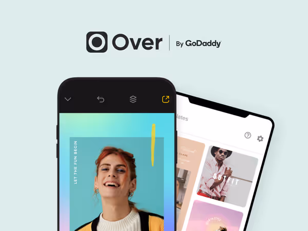 Over - графический онлайн редактор от GoDaddy Основне зображення