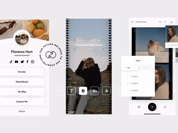 Unfold - редактор сторис для телефона Основне зображення