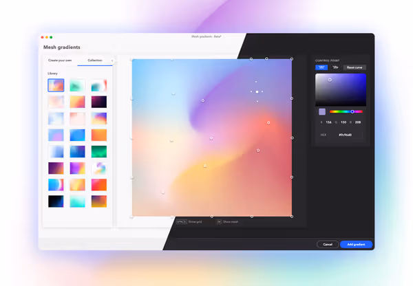 Mesh Gradient Sketch plugin Основне зображення
