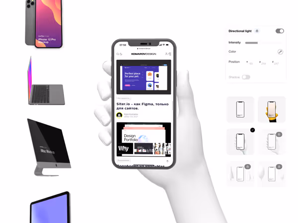 Things - создание 3d мокапов онлайн Основне зображення