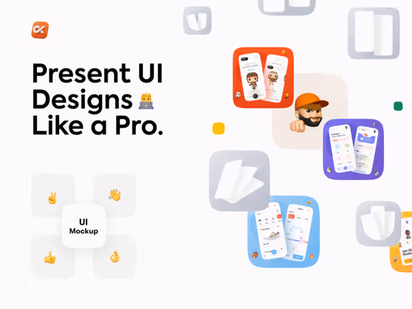 UI Mockup Kit - мокапы для Dribbble и Behance Основне зображення