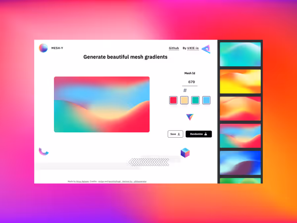 Генератор Mesh градиентов Основне зображення