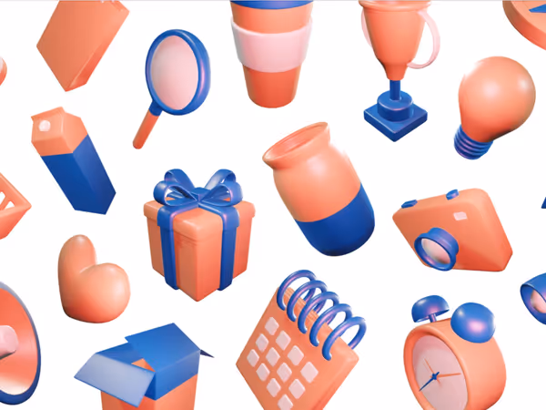 Набір безкоштовних 3D-ілюстрацій від Khagwal Основне зображення