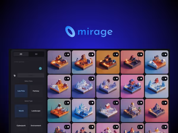 Mirage – AI платформа для генерації 3D відео Основне зображення