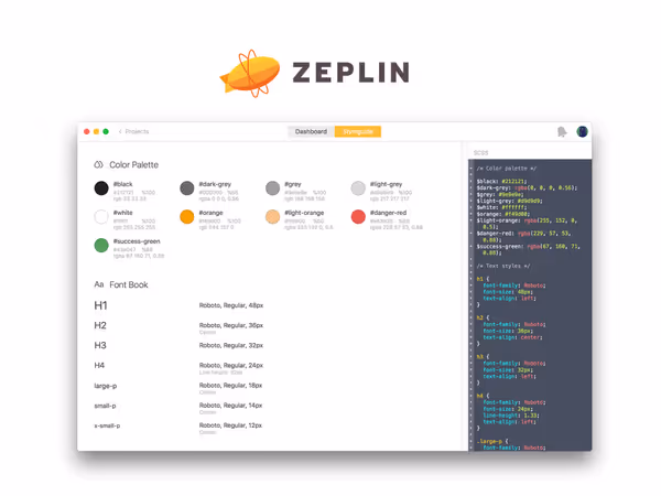 Zeplin — автоматична генерація специфікацій дизайну Основне зображення