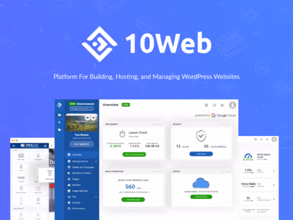 10Web — AI інструмент для створення вебсайтів на Wordpress Основне зображення