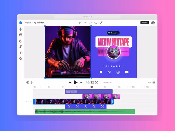 InVideo — AI інструмент для створення відео для соціальних мереж Основне зображення