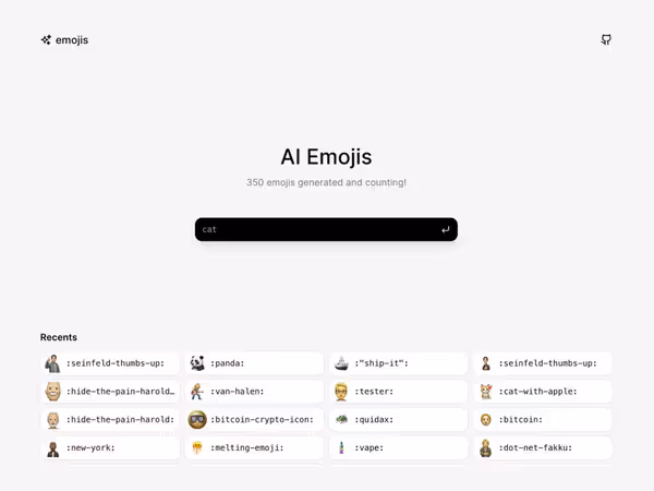 Emojis — AI генератор емодзі за текстовим запитом Основне зображення