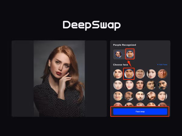 DeepSwap — AI програма для заміни обличчя на відео Основне зображення