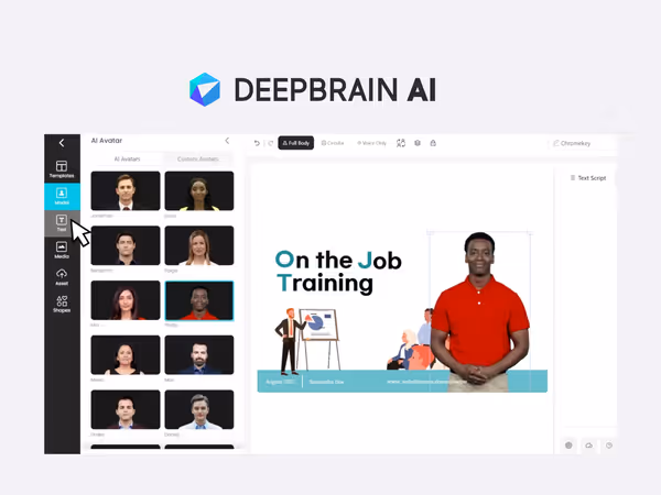 DeepBrain — AI інструмент для створення реалістичних ШІ аватарів Основне зображення