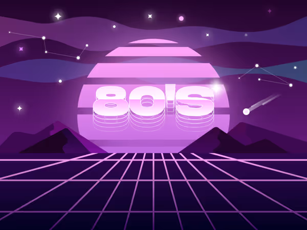 15 ретро шрифтів у стилі 80-х Основне зображення