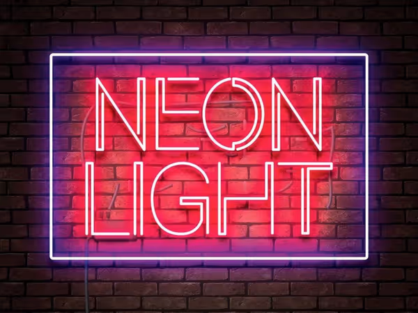 Добірка неонових шрифтів Основне зображення